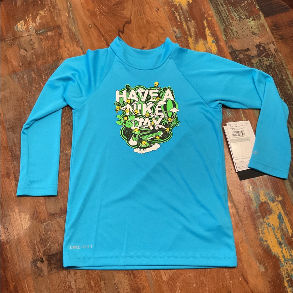 NWT Nike Kids Swim Shirt